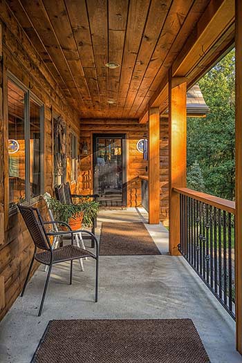 Log Home Porch