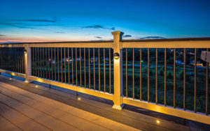 Decking Railing with Lights