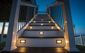 Decking Staircase with Lights