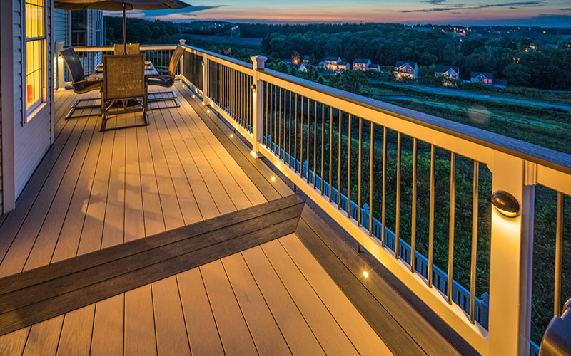 Lighted Outdoor Deck Railings