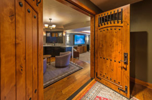 Custom Log Home Door